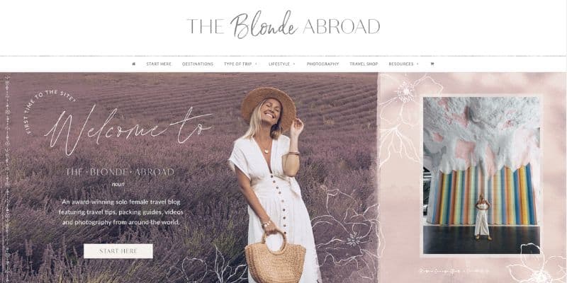 The Blonde Abroad blog. 